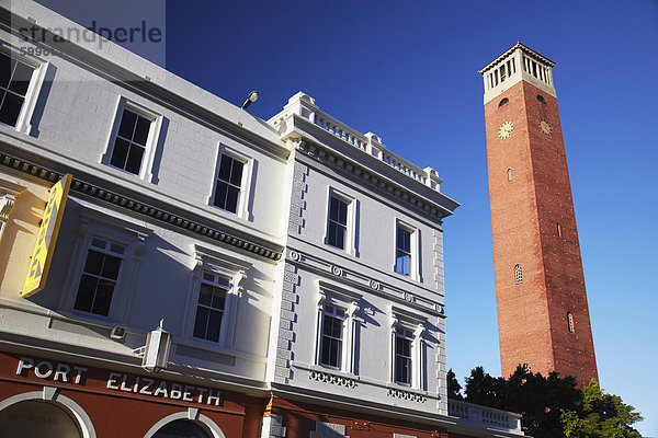 Campanile und Zug Bahnhof  Port Elizabeth  Ostkap  Südafrika  Afrika