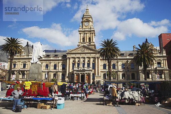 Markt außerhalb Rathaus  City Bowl  Cape Town  Western Cape  Südafrika  Afrika