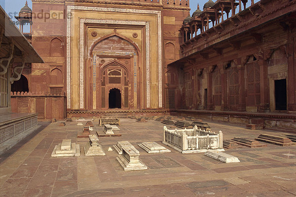Fatehpur Sikri  UNESCO-Weltkulturerbe  erbaut von Akbar 1570 als seine Hauptstadt  später aufgegeben  Bundesstaat Uttar Pradesh  Indien  Asien
