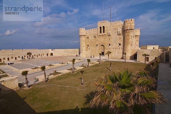 Die Zitadelle von Qaitbay  Alexandria  Ägypten  Nordafrika  Afrika