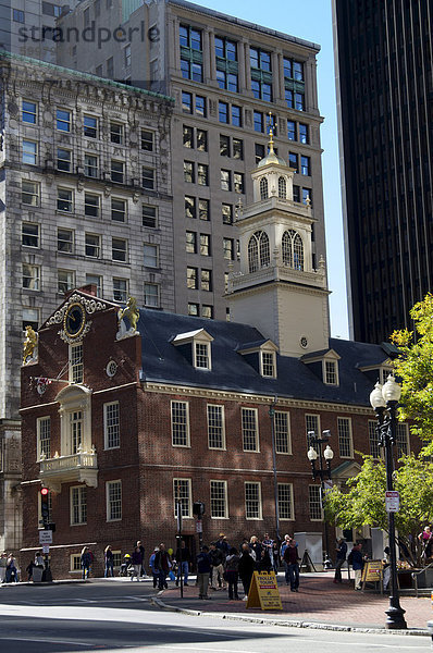 Old State House  Boston  Massachusetts  Neuengland  Vereinigte Staaten von Amerika  Nordamerika