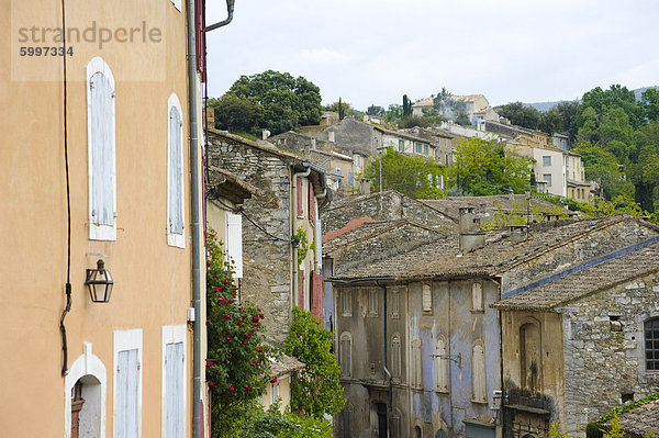 Frankreich Europa Stein Tradition Gebäude Provence - Alpes-Cote d Azur alt