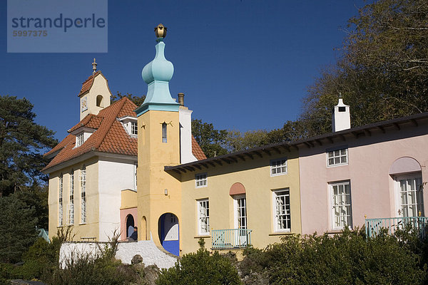 Portmeirion  Gwynedd  Wales  Vereinigtes Königreich  Europa