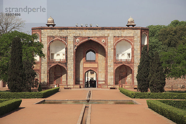 Tor  Humayun Mausoleum  Delhi  Indien  Asien