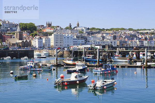 St. Peter Port  Guernsey  Kanalinseln  Großbritannien  Europa