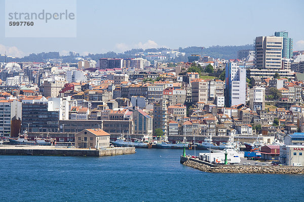 Der Hafen von Vigo  Galizien  Spanien  Europa