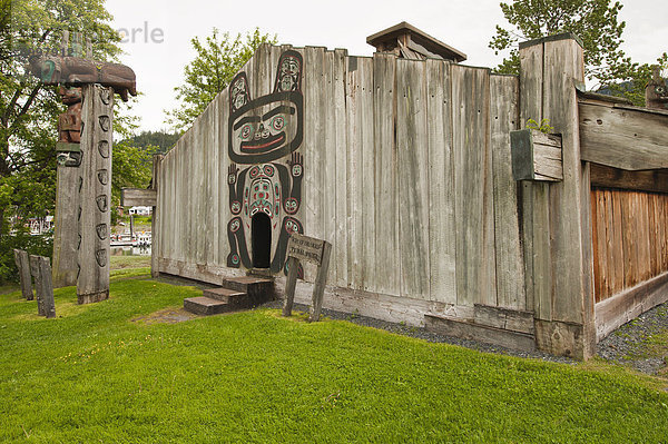 Chef Shakes Tribal House  historischen Standort  Wrangell  Southeast Alaska  Vereinigte Staaten von Amerika  Nordamerika