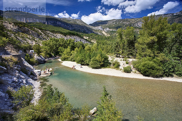 Fluss Verdon  Gorge Du Verdon  Provence  Frankreich  Europa