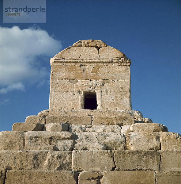 Das Grab des Kyros  Pasargadae  Iran  Naher Osten