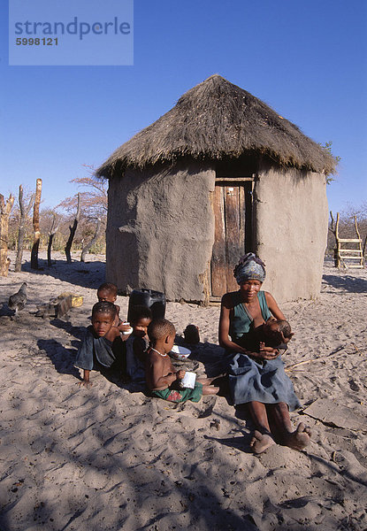 Hügel Dorf Afrika Botswana