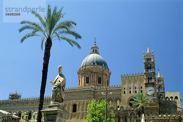 Der Norman-Kathedrale in der Stadt Palermo auf Sizilien  Italien  Europa