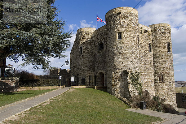 Roggen-Burg  1249 gebaut  jetzt ein Museum  Rye  East Sussex  England  Vereinigtes Königreich  Europa