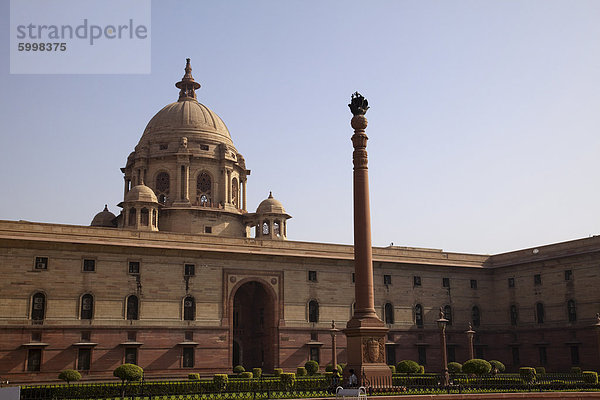 Die North Block  Vijay Chowk  Neu-Delhi  Indien  Asien