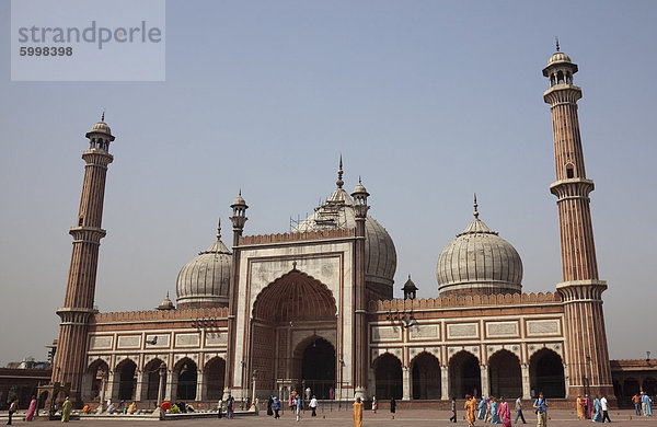 Jami Masjid Moschee  Old Delhi  Indien  Asien
