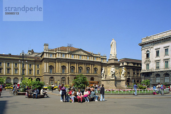 Piazza della Scala  Mailand  Lombardei  Italien  Europa