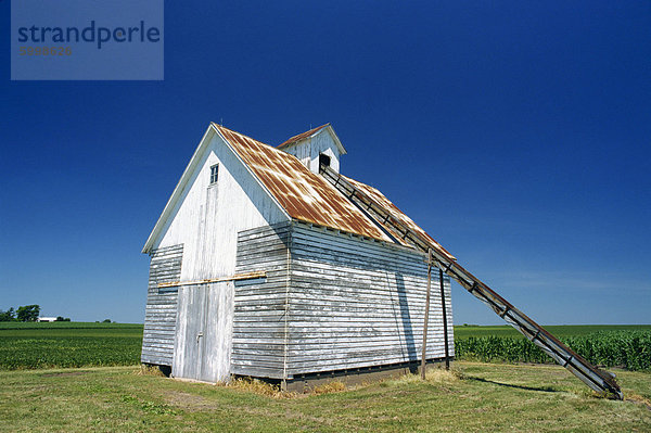 Vereinigte Staaten von Amerika USA Bauernhof Hof Höfe Nordamerika Hudson River Illinois