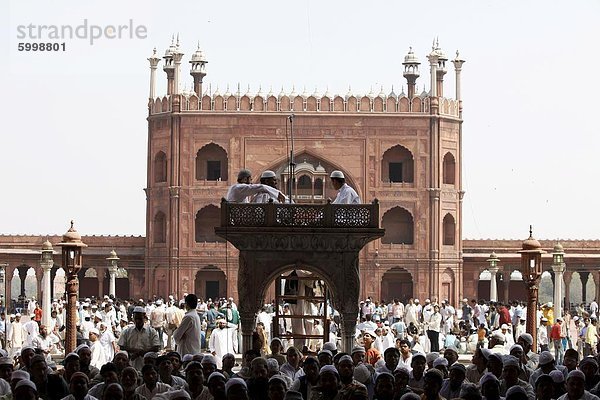 Freitagsgebet am Jamma Masjid (Delhi große Moschee)  Delhi  Indien  Asien