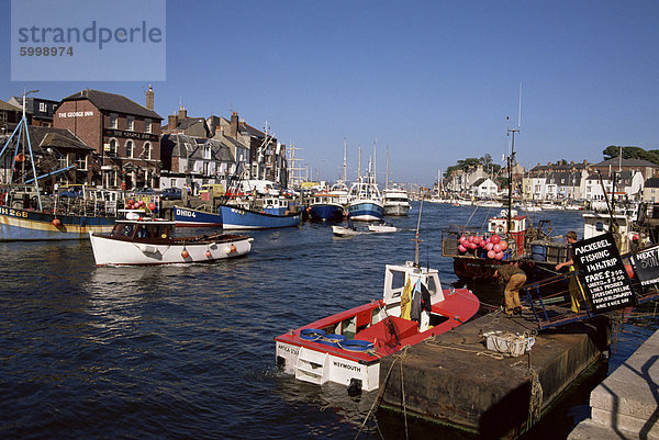 Weymouth Hafen  Dorset  England  Vereinigtes Königreich  Europa