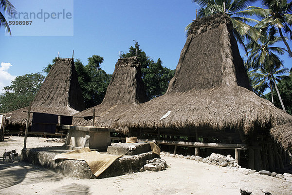 Pragoli Dorf  südlich von Waikabubak  Sumba  Indonesien  Südostasien  Asien