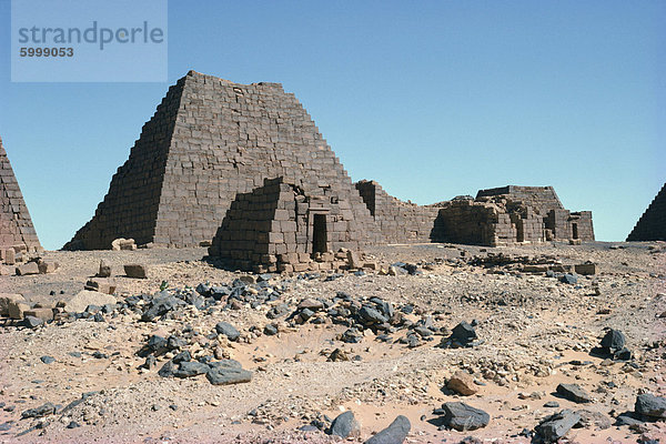 Felszeichnungen Meroe Pyramide  Sudan  Afrika