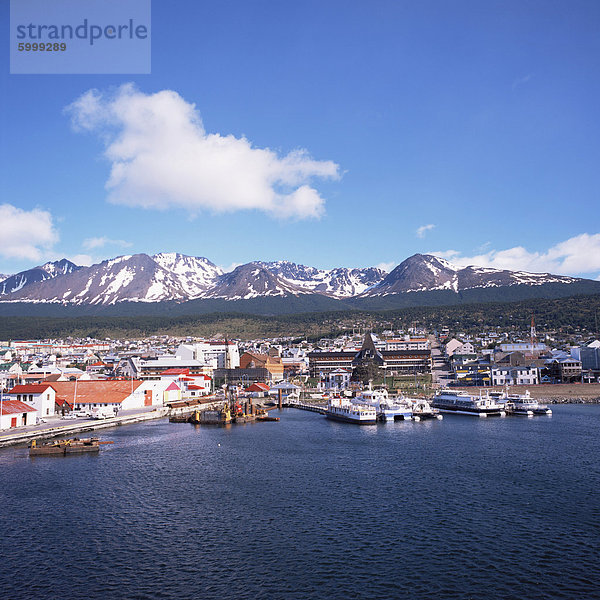 Der südlichste Hafen von Ushuaia  Argentinien  Südamerika