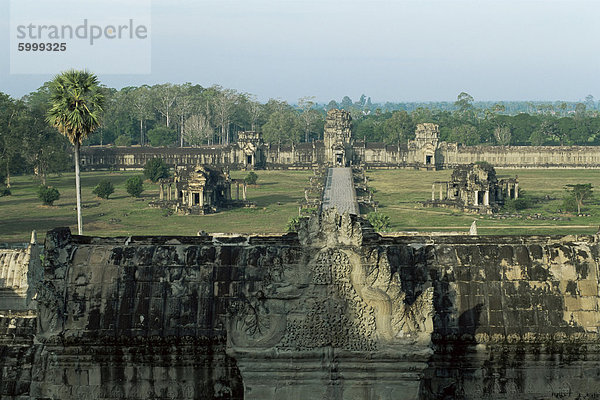 Angkor Wat Tempel im Abendlicht  Angkor  UNESCO Weltkulturerbe  Siem Reap  Kambodscha  Indochina  Südostasien  Asien