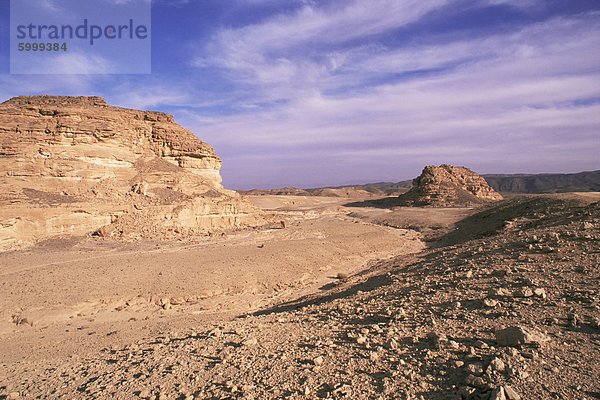 Der Wüste Sinai  Ägypten  Nordafrika  Afrika