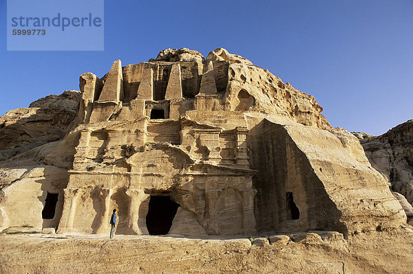 Der Obelisk Grab  Petra  UNESCO World Heritage Site  Jordanien  Naher Osten