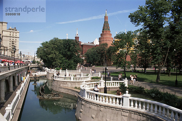 Manezh Square Park  Moskau  Russland  Europa