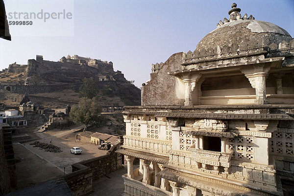 Massive Fort gebaut 1458 von Rana Kumbha  Kumbhalgarh  Rajasthan Indien  Asien