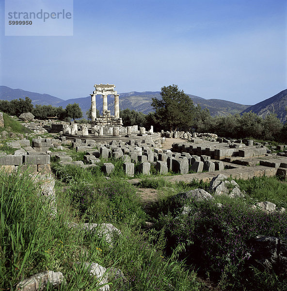 Die Tholos  Delphi  UNESCO World Heritage Site  Griechenland  Europa