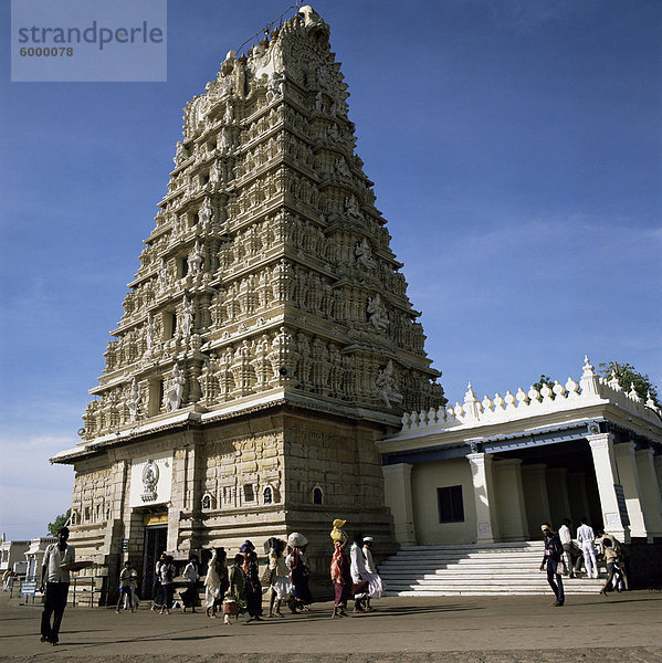 Chamundi Hill Tempel  Mysore  Mysore Zustand  Indien  Asien