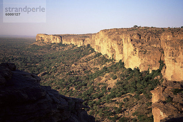 Das Bandiagara Escarpment  Dogon Gebiet  Mali  Afrika