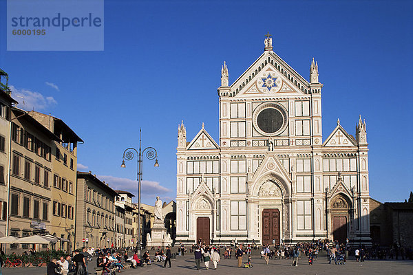 Piazza Santa Croce  Florenz  Toskana  Italien  Europa