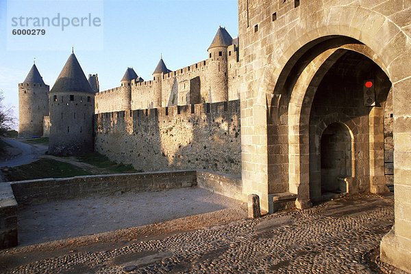 Carcassonne  UNESCO-Weltkulturerbe  Aude  Languedoc-Roussillon  Frankreich  Europa
