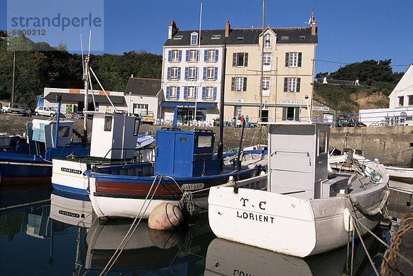 Tudy Hafen  Ile de Groix  Bretagne  Frankreich  Europa