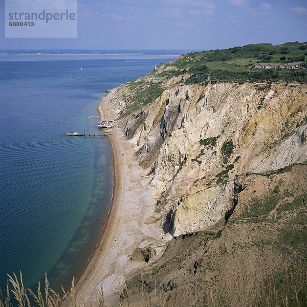 Alum Bay  Isle Of Wight  England  Vereinigtes Königreich  Europa