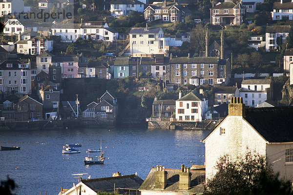 Polruan nahe Fowey  Cornwall  England  Vereinigtes Königreich  Europa