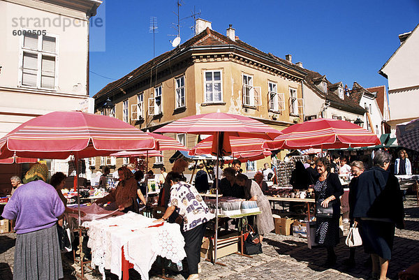Dolac-Markt  Zagreb  Kroatien  Europa