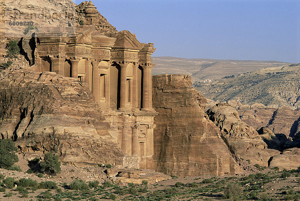 El Deir (Ed Deir) (Kloster)  Nabatean Ausgrabungsstätte  Petra  Jordanien  UNESCO Weltkulturerbe  Nahost