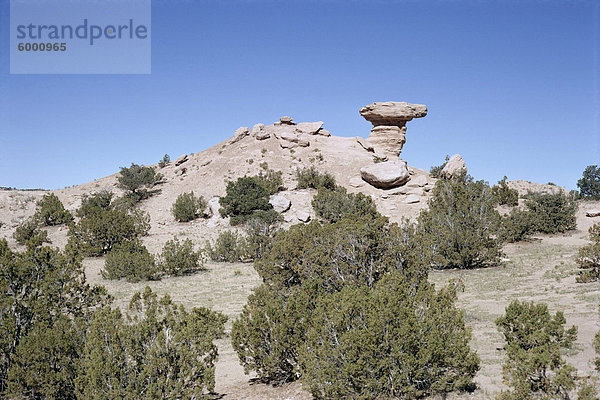 Der Camel Rock  in der Nähe von Santa Fe  New Mexico  Vereinigte Staaten (USA)  Nordamerika