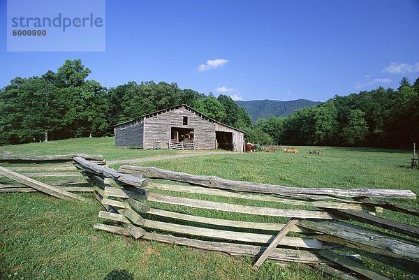 Gemeinschaft Nordamerika Gewölbe Bauernhof Hof Höfe Great Smoky Mountains Nationalpark UNESCO-Welterbe alt Tennessee