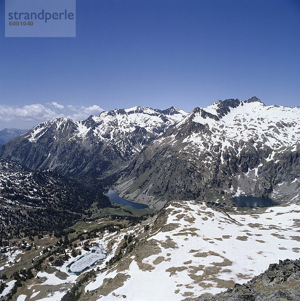 Berge im Parc Nacional d ' Aigues Torten (Aigues Tortes National Park)  Pyrenäen  Cataluna (Katalonien) (Katalonien)  Spanien  Europa