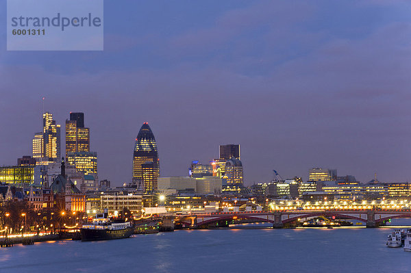 Londoner Skyline  London  England  Vereinigtes Königreich  Europa