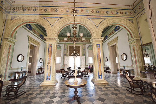 Interior of the Palacio Cantero  houses the Municipal History Museum  Trinidad  UNESCO World Heritage Site  Cuba  West Indies  Caribbean  Central America