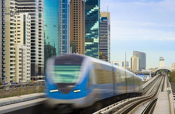 Welt Trade Centre U-Bahn-Station von Emirates Towers Metrostation  Dubai  Vereinigte Arabische Emirate  Naher Osten