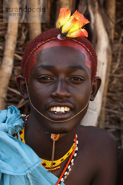 Samburu Stammesangehörige  Loisaba Wildnis Conservancy  Laikipia  Kenia  Ostafrika  Afrika