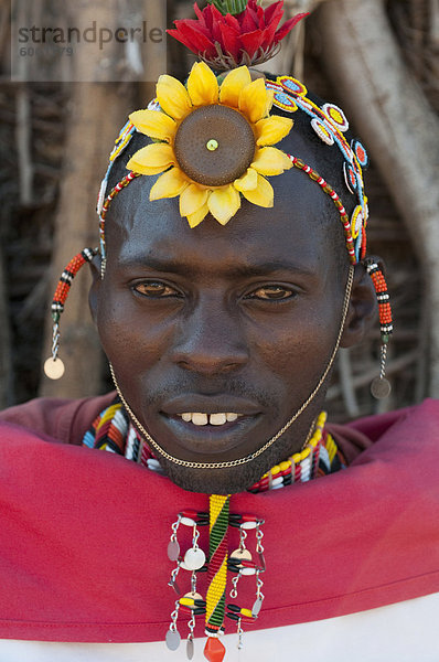Samburu Stammesangehörige  Loisaba Wildnis Conservancy  Laikipia  Kenia  Ostafrika  Afrika