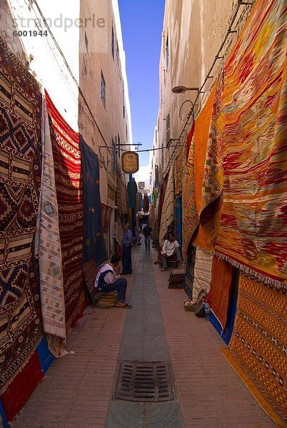 Basar in der Küstenstadt Stadt von Essaouira  UNESCO World Heritage Site  Marokko  Nordafrika  Afrika