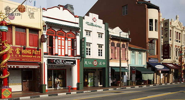 Ladenhäuser in South Bridge Road  Chinatown  Singapur  Südostasien  Asien